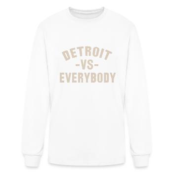 Detroit VS Everybody - Men's Long Sleeve T-Shirt - white - Front