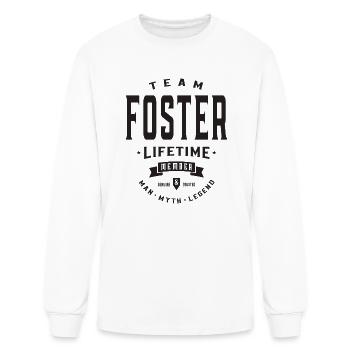 Foster Lifetime Member Personalized Name Foster - Men's Long Sleeve T-Shirt - white - Front