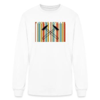 Flooring Installer - Men's Long Sleeve T-Shirt - white - Front