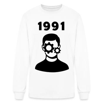 Retro Mechanical Mind 1991 – Vintage Tech Vibes - Men's Long Sleeve T-Shirt - white - Front