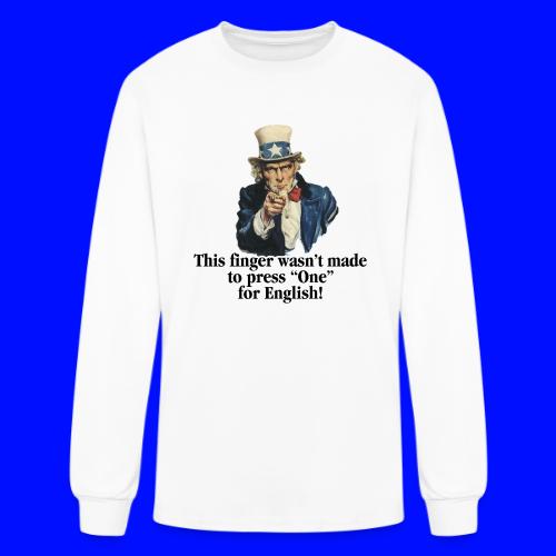 Uncle Sam - Finger - Men's Long Sleeve T-Shirt