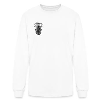 Morocco Heritage Hamsa Dagger Vintage Design - Men's Long Sleeve T-Shirt - white - Front