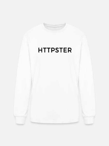 HTTPSTER - Men's Long Sleeve T-Shirt - white