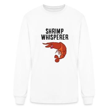 Shrimp Whisperer Seafood Love Shrimps - Men's Long Sleeve T-Shirt - white - Front