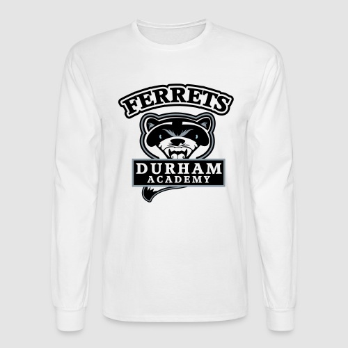 durham academy ferrets logo black - Men's Long Sleeve T-Shirt