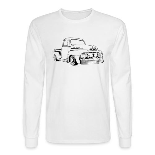1951 F100 Classic Pickup Truck Men's T-Shirt - Men's Long Sleeve T-Shirt