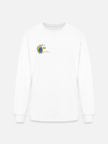 Help or Content? - Men's Long Sleeve T-Shirt - white