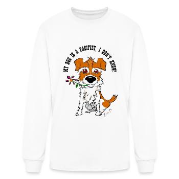 Dog Jack Russell Dog - Men's Long Sleeve T-Shirt - white - Front