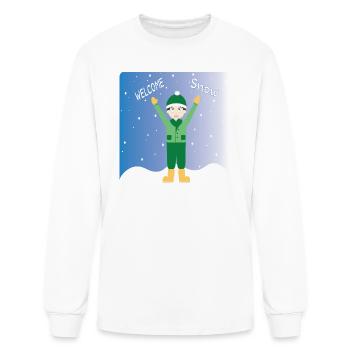 WELCOME Snow - Men's Long Sleeve T-Shirt - white - Front