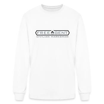 Free Agent - Men's Long Sleeve T-Shirt - white - Front