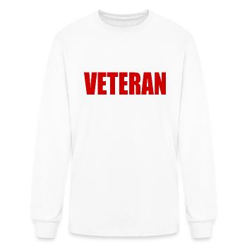 Veteran - Men's Long Sleeve T-Shirt - white - Front