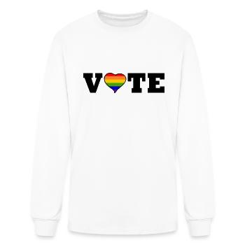 VOTE - Men's Long Sleeve T-Shirt - white - Front