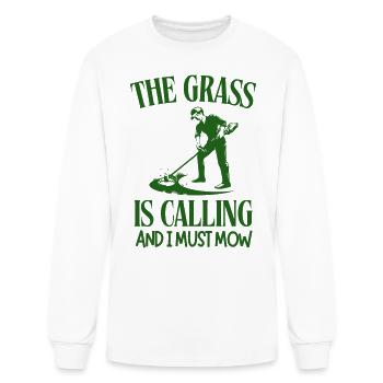 The Grass is Calling - Men's Long Sleeve T-Shirt - white - Front