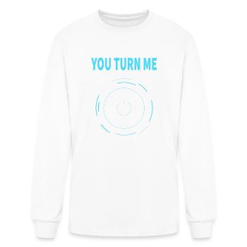 you turn me - Men's Long Sleeve T-Shirt - white - Front