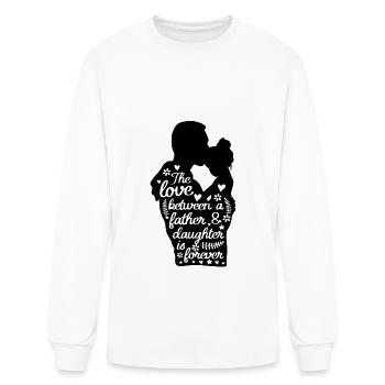 Father and Daughter Matching - Men's Long Sleeve T-Shirt - white - Front