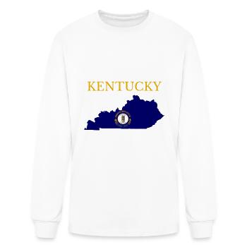 Kentucky State Design, United States - Men's Long Sleeve T-Shirt - white - Front