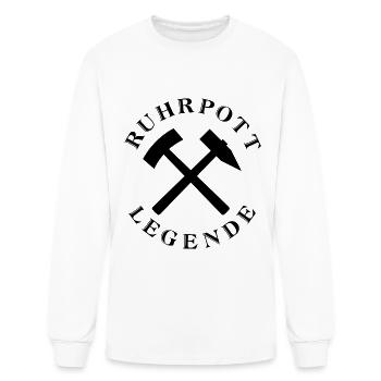 Ruhrpott Legende Pott Bergbau Kohle Legenden - Men's Long Sleeve T-Shirt - white - Front