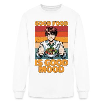 Nutritionist Good Food Is Good Mood Dietician - Men's Long Sleeve T-Shirt - white - Front