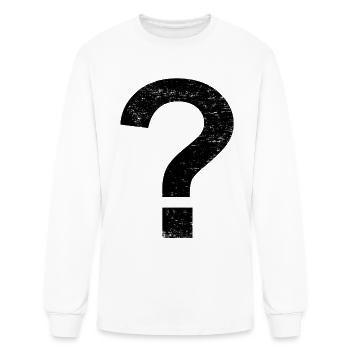 Question mark - Men's Long Sleeve T-Shirt - white - Front