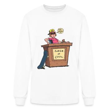 Judge of Cool - Men's Long Sleeve T-Shirt - white - Front