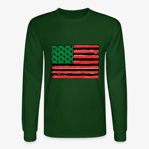Red Green Black Flag - Men's Long Sleeve T-Shirt