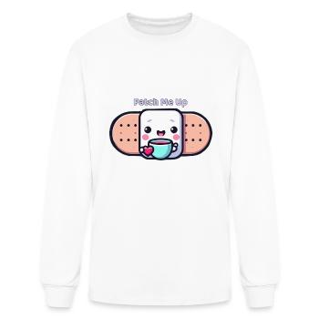 Patch Me Up - Men's Long Sleeve T-Shirt - white - Front