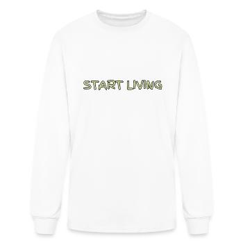 Start Living - Men's Long Sleeve T-Shirt - white - Front