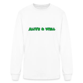Alive Well - Men's Long Sleeve T-Shirt - white - Front
