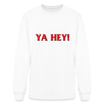 Ya Hey - Men's Long Sleeve T-Shirt - white - Front