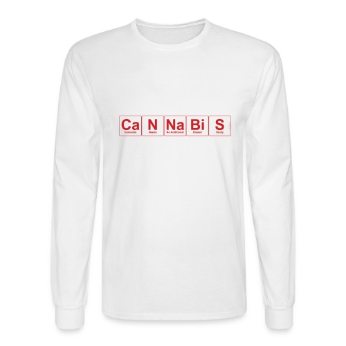 Periodic Cannabis Red/White - Men's Long Sleeve T-Shirt