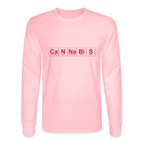 Periodic Cannabis Red/White - Men's Long Sleeve T-Shirt