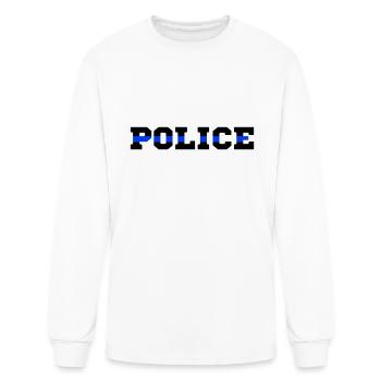 Police - Men's Long Sleeve T-Shirt - white - Front