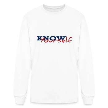 know Yourself - Men's Long Sleeve T-Shirt - white - Front