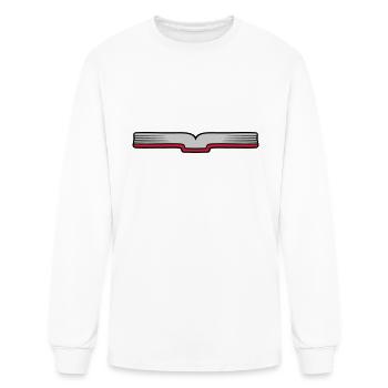 Open book pages open - Men's Long Sleeve T-Shirt - white - Front