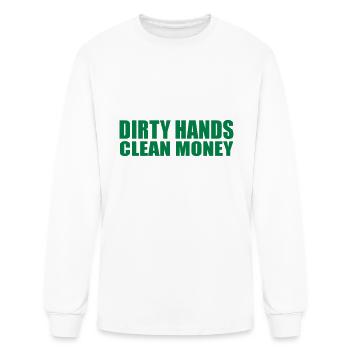 dirty hands - Men's Long Sleeve T-Shirt - white - Front