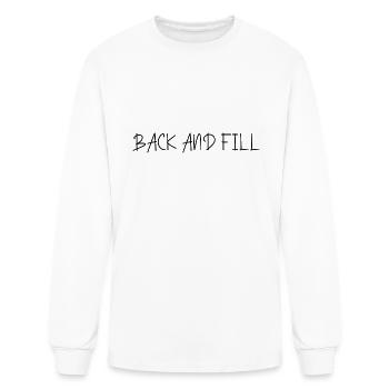 Flower Back and Fill - Men's Long Sleeve T-Shirt - white - Front