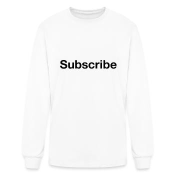 Classic Subscribe - Men's Long Sleeve T-Shirt - white - Front