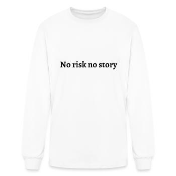 No risk no story - Men's Long Sleeve T-Shirt - white - Front