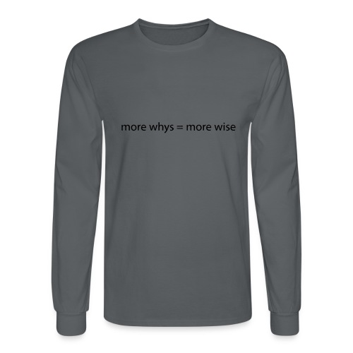 whys wise - Men's Long Sleeve T-Shirt