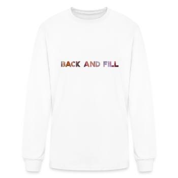 Flower Back and Fill - Men's Long Sleeve T-Shirt - white - Front