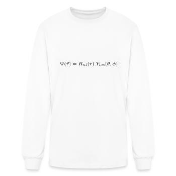 Wave Function Of A Particle In A Central Force - Men's Long Sleeve T-Shirt - white - Front