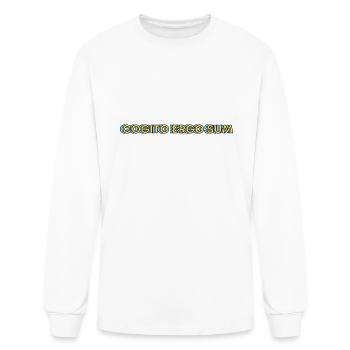 Cogito Ergo Sum Philosophy - Men's Long Sleeve T-Shirt - white - Front