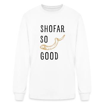SHOFAR SO GOOD FOR ROSH HASHANAH AND YOM KIPPUR - Men's Long Sleeve T-Shirt - white - Front