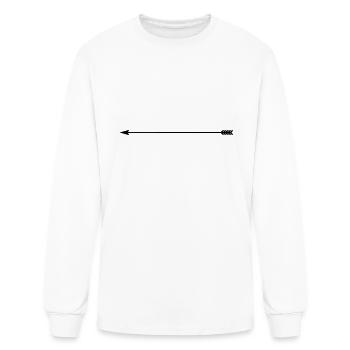Long arrow - Men's Long Sleeve T-Shirt - white - Front