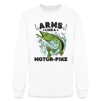 Motor Strong - Men's Long Sleeve T-Shirt - white - Front