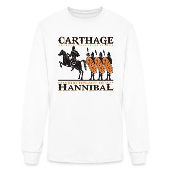 Carthage, ville natale d’Hannibal - T-shirt à manches longues Homme - blanc - Devant