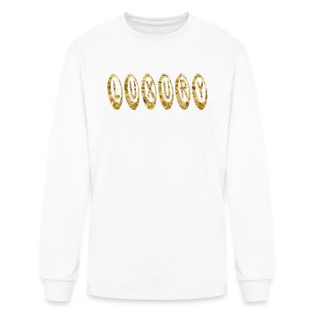 golden luxury design - Men's Long Sleeve T-Shirt - white - Front