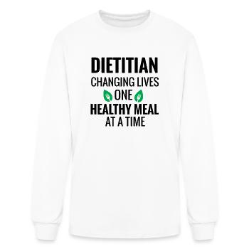 Registered Dietitian Gift | Nutritionist Dietician - Men's Long Sleeve T-Shirt - white - Front