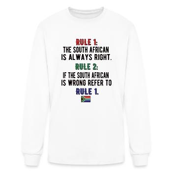 South African South Africa Flag South Africa Roots - Men's Long Sleeve T-Shirt - white - Front