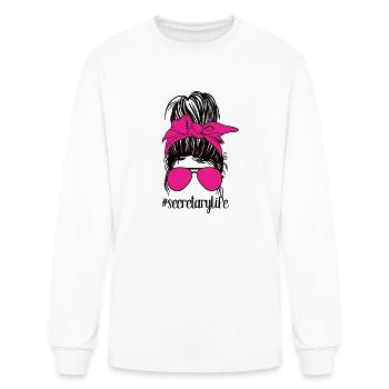 Office Secretary Life Secretary Appreciation Gifts - Men's Long Sleeve T-Shirt - white - Front